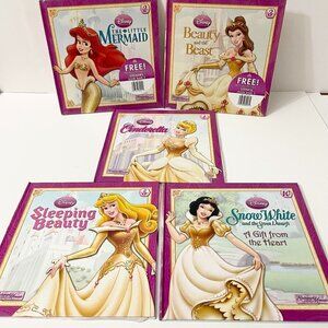 5 Disney Enchanted Moments Princess Books Little Mermaid Beauty and the Beast